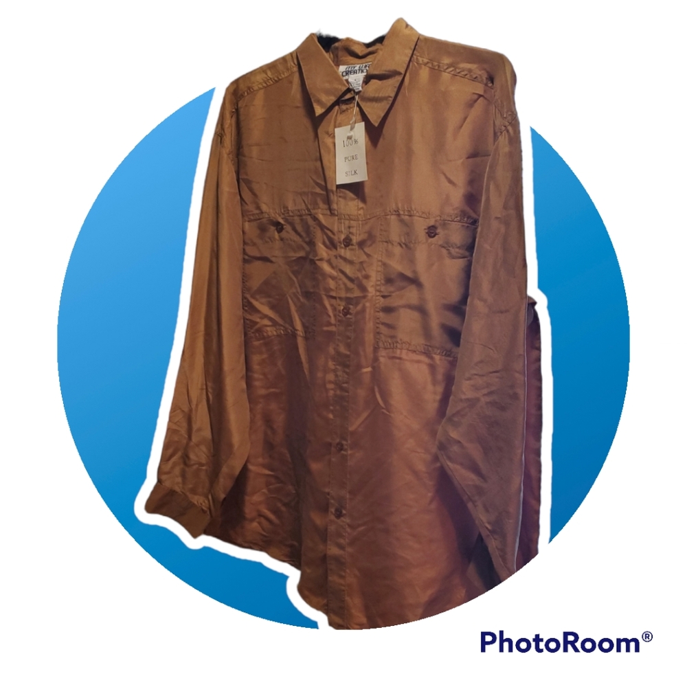 100% Silk NWT Silk Shirt